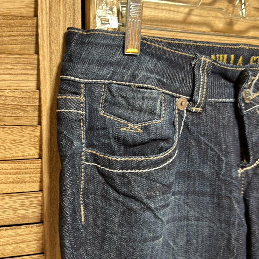 Vanilla Star Jeans Deep Indigo Straight Leg Size 9 - Picture 5 of 15